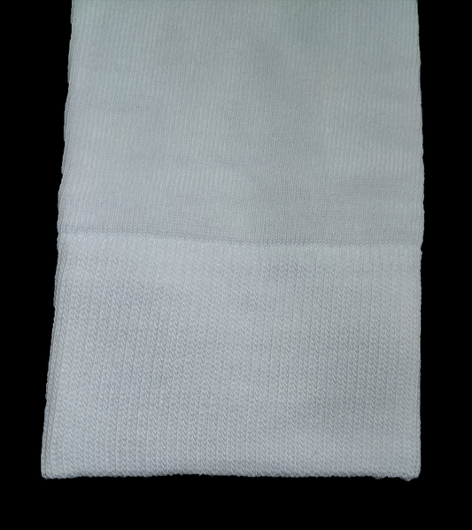 MEDIA BLANCA ACANALADA