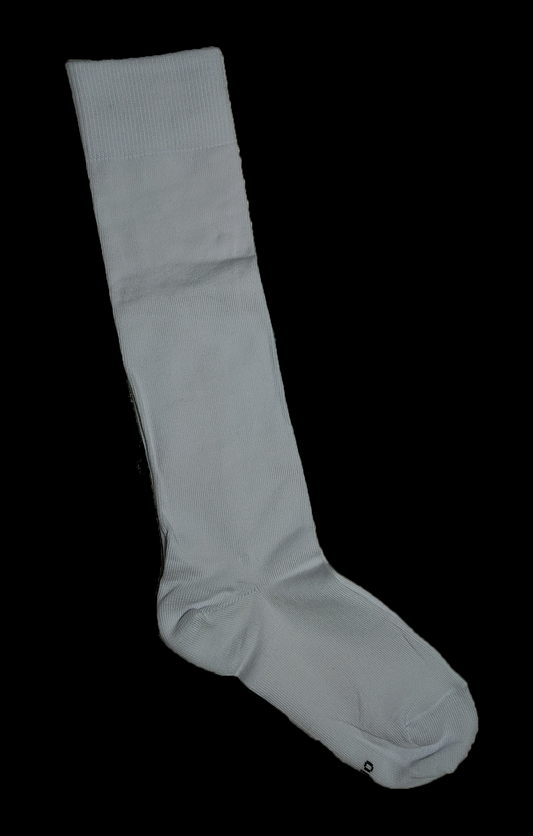 MEDIA BLANCA ACANALADA